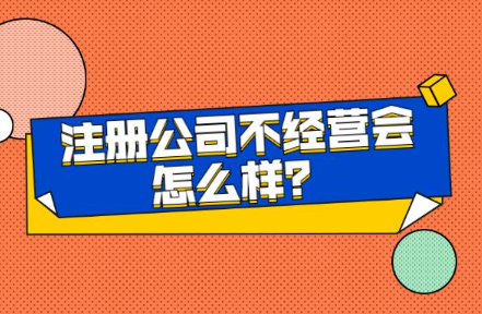 注册公司后不经营会怎样